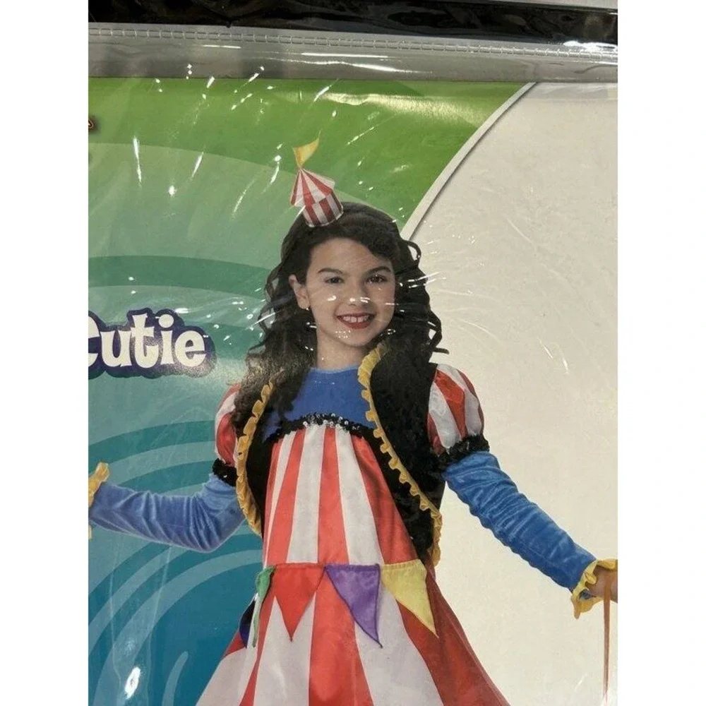 Spirit Costume Circus Cutie Dress Bolero Jacket Hat Hair Leggings Purse Child L